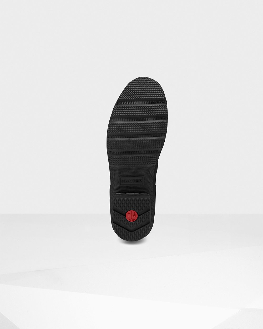 Mens Tall Rain Boots - Hunter Original Side Adjustable (45HAUVXGM) - Black